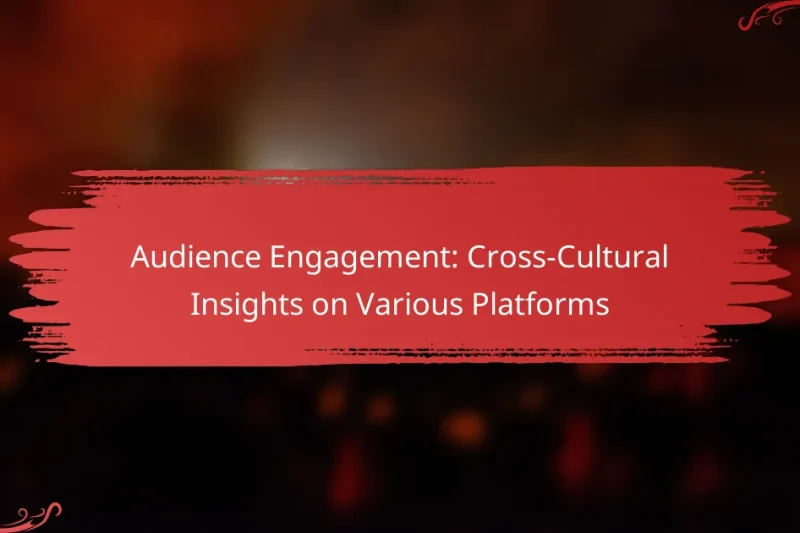 Audience Engagement: Cross-Cultural Insights on Various Platforms