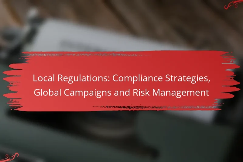 Local Regulations: Compliance Strategies, Global Campaigns and Risk Management